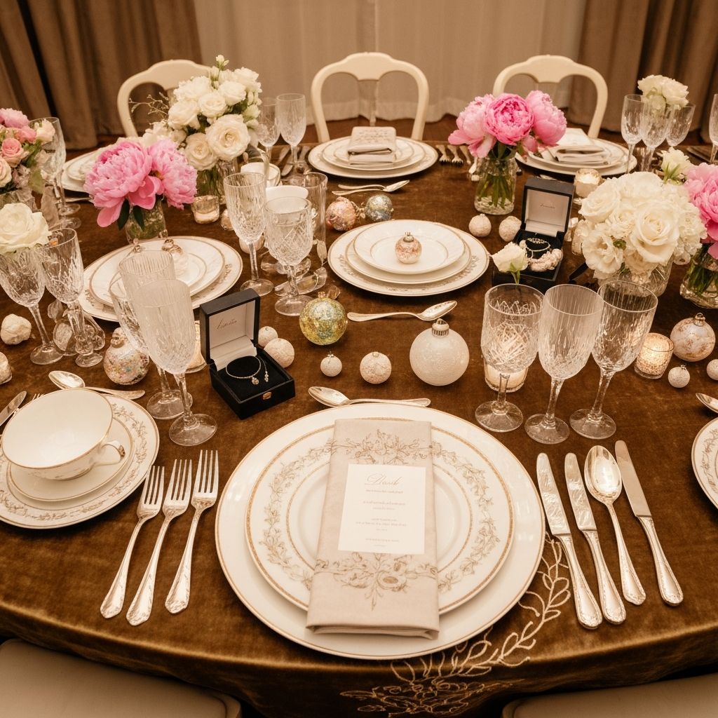 Table de mariage élégante